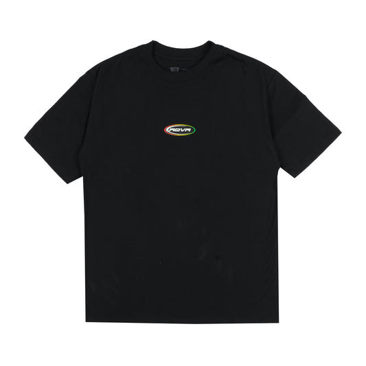 Camiseta Aqva Logo Rasta Black