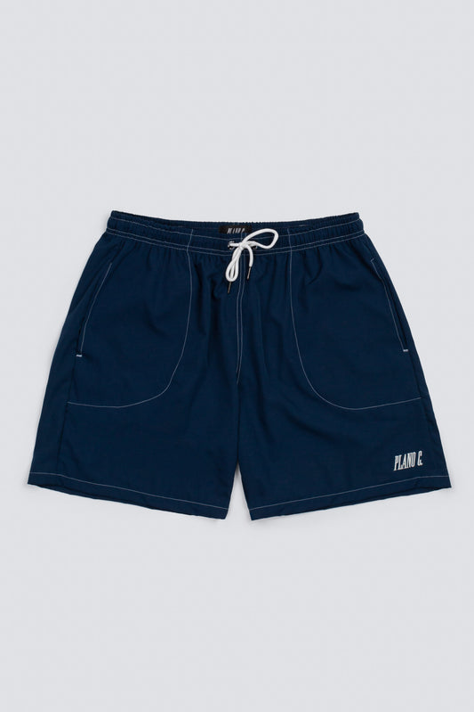 Shorts Plano C  Contraste Marinho