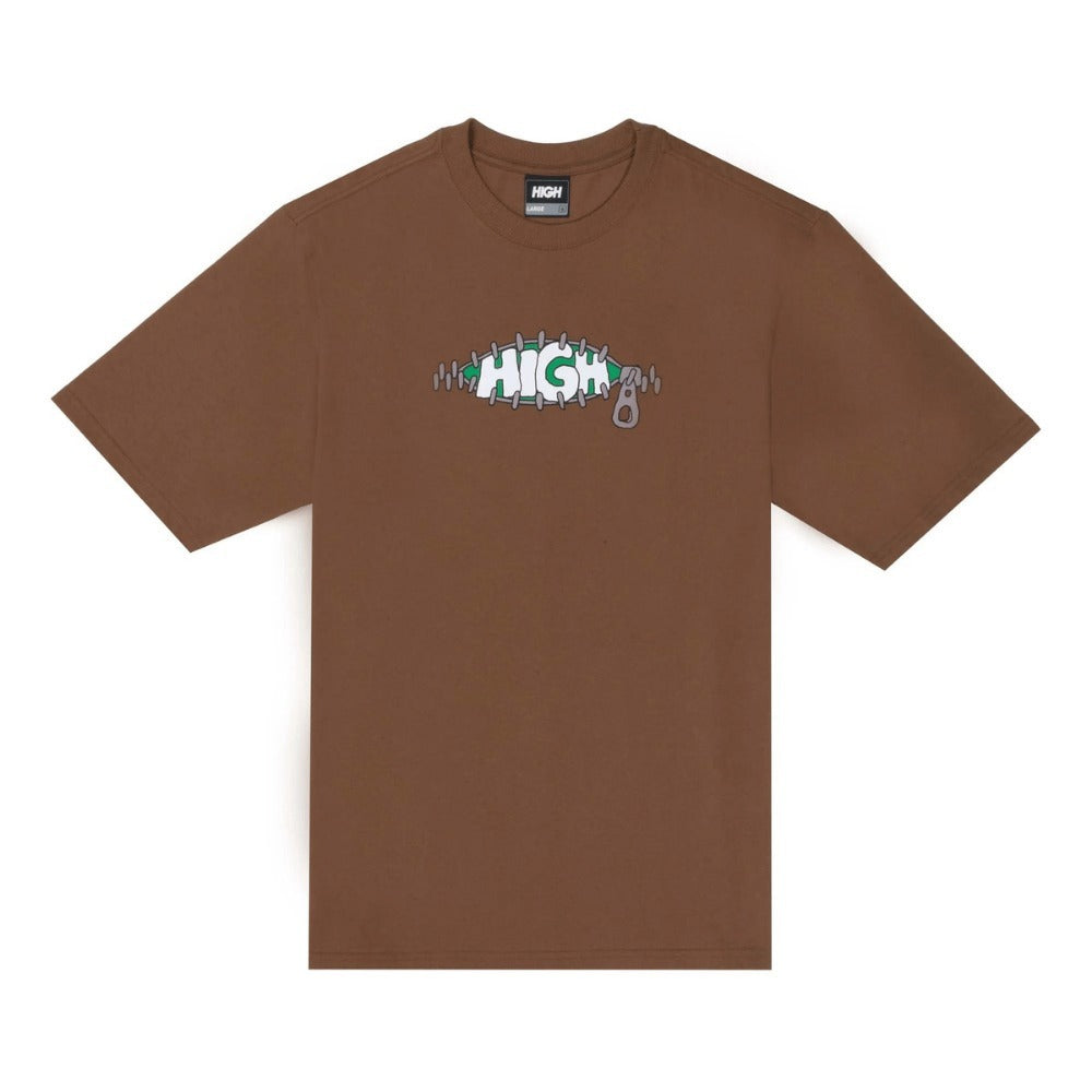 Camiseta High Zipper Brown