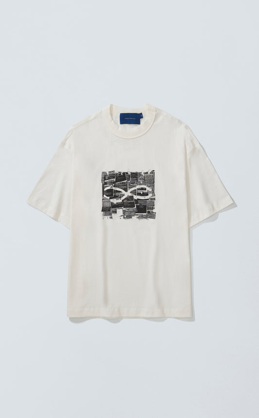 CAMISETA QC NOTES BOXY BLACK