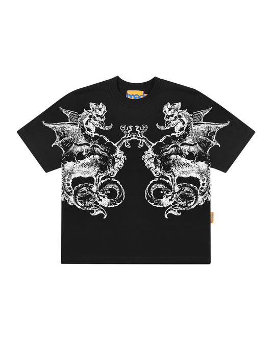 Camiseta Mad Pente Extendido Preto