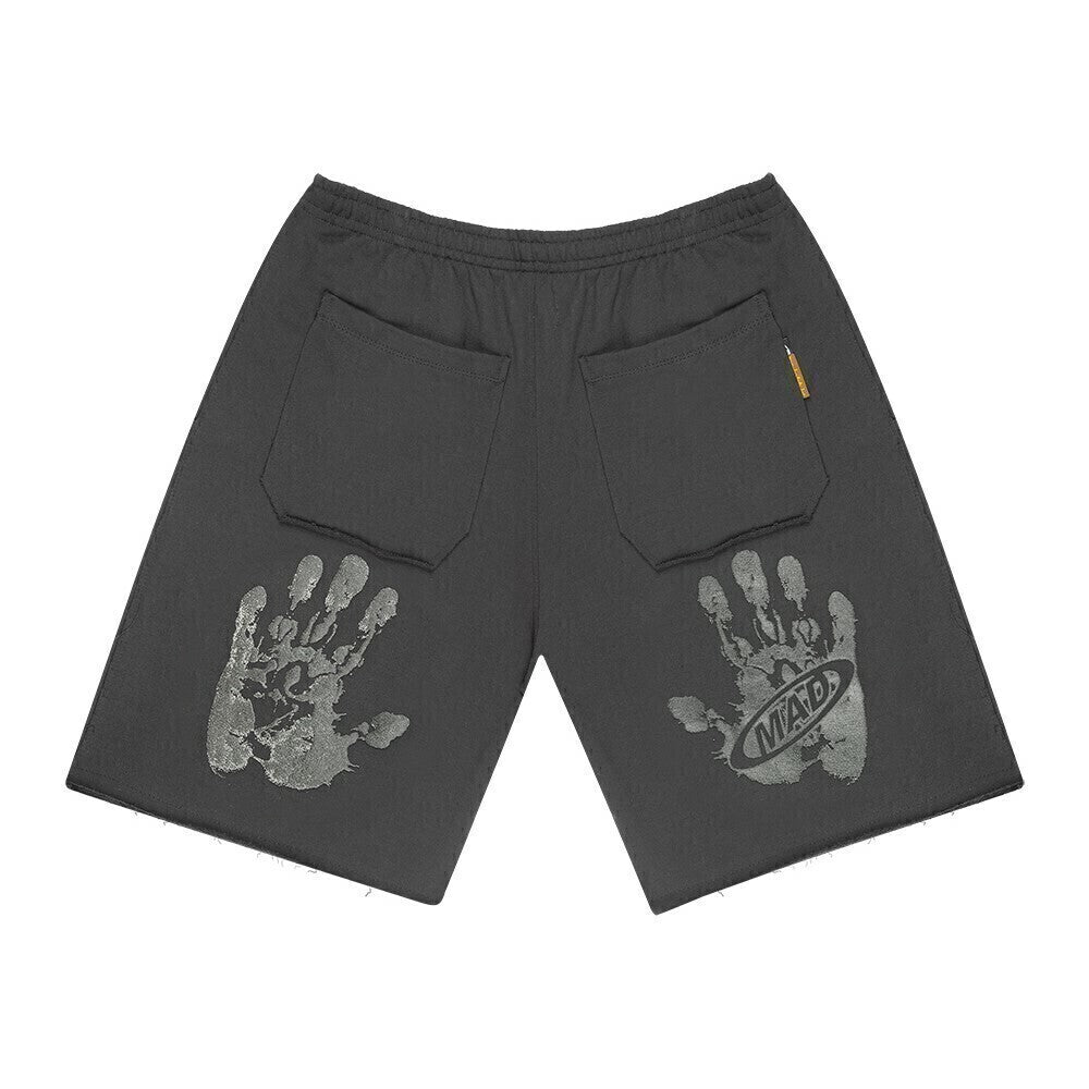 Bermuda De Moletom Mad Double Hand Preto