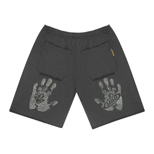 Bermuda De Moletom Mad Double Hand Preto