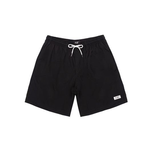 Shorts Plano C Logo Nylon Preto