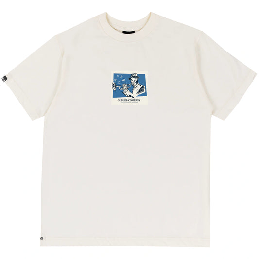 CAMISETA SUBURB REGULAR MUSIC ACADEMY  OFF WHITE