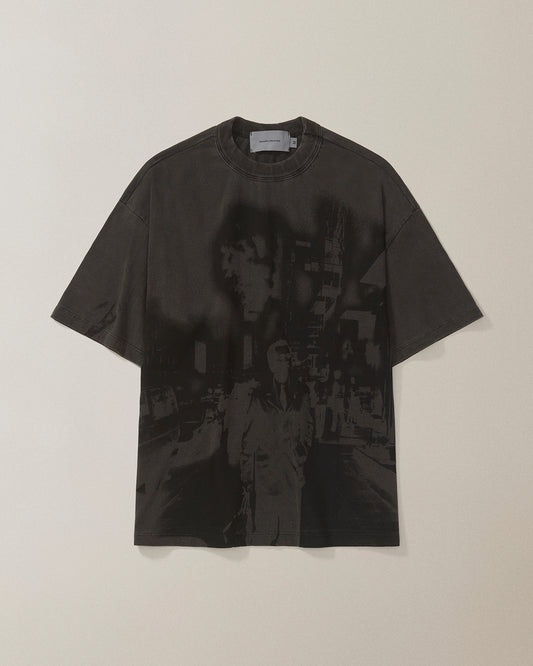 Camiseta QC Bomba Cidade Boxy Stoned Preto