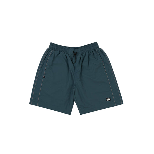 Nylon Shorts Disturb Allday In Petrol Green
