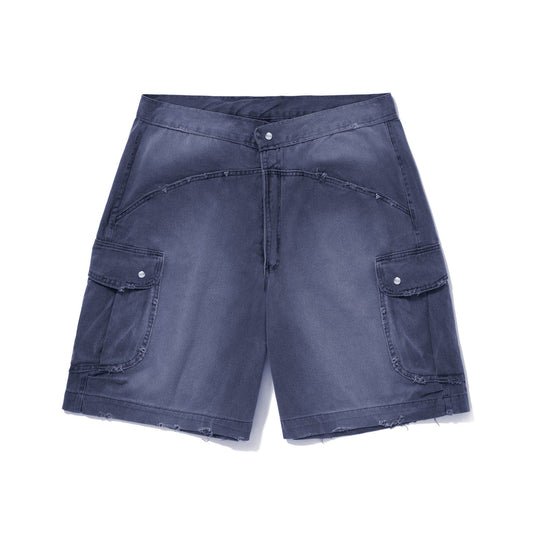 BERMUDÃO SARJA "CARGO" AZUL