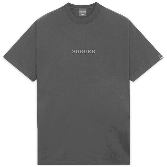 Camiseta Suburb Embroidery Stone Preto