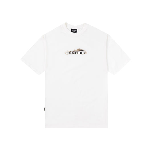 Camiseta Disturb Logo News Off White