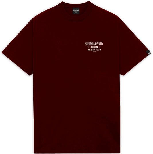 Camiseta Suburb Yacht Rebrand Bordo