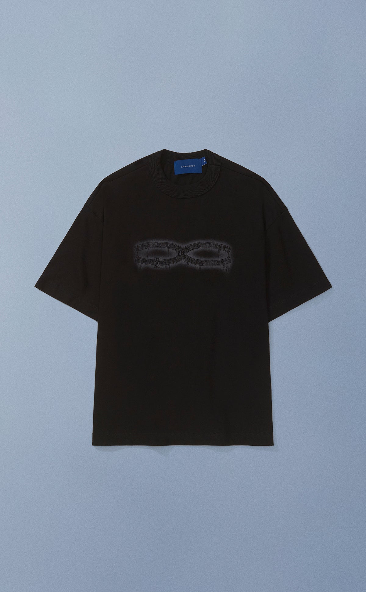 Camiseta QC Arqueologos Boxy Preto