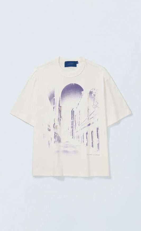 CAMISETA QC INDUSTRIES HALL BOXY OFF WHITE