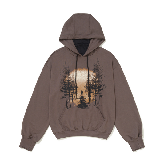 Mask Hoodie QC For High Overview Grey