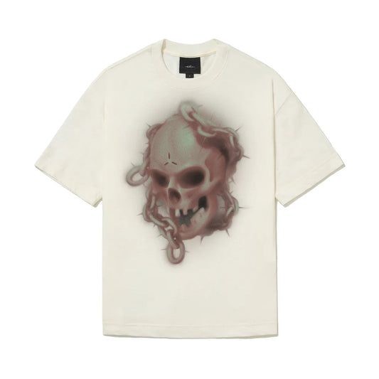 CAMISETA ELO REGULAR   SKULL  BRANCO OFF.