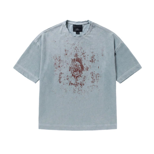 CAMISETA ELO OVER  ANGEL  CINZA AZULADO