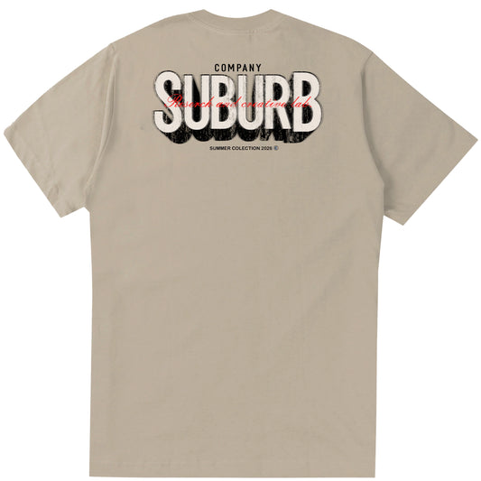 CAMISETA SUBURB REGULAR SHADOW BEGE