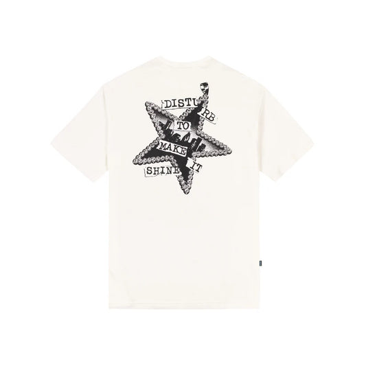 Camiseta Disturb Shiny Off White