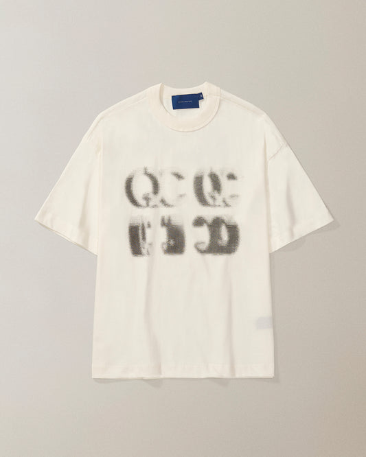 Camiseta QC Bitmap Boxy Off White