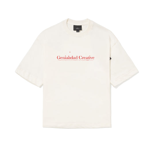 CAMISETA OVER  BURNOUT OFF-WHITE