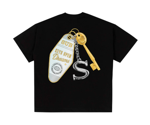 CAMISETA SUBURB KAYCHAIN BOXY TEE  PRETO