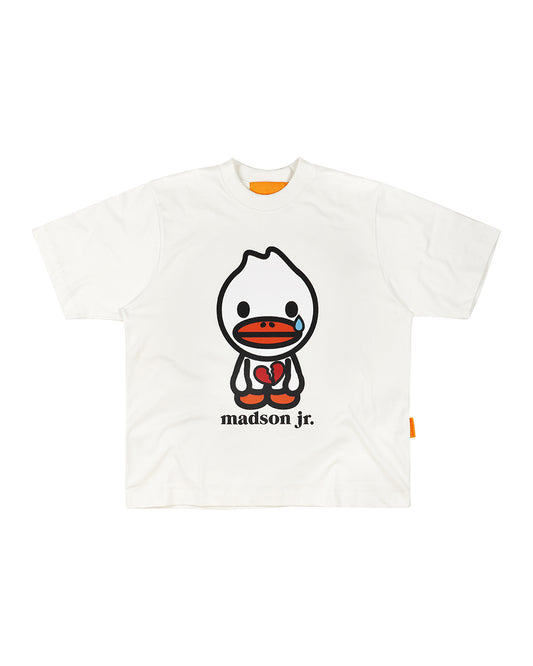 CAMISETA MAD MADSON JR. CORAZON PARTIDO OFF WHITE