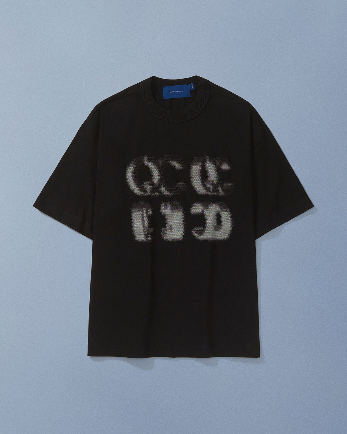 Camiseta QC Bitmap Boxy Preto