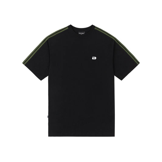 D Stripes T-Shirt In Black