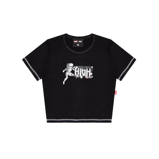 Baby Tee High Company x Marvel  Rogue black