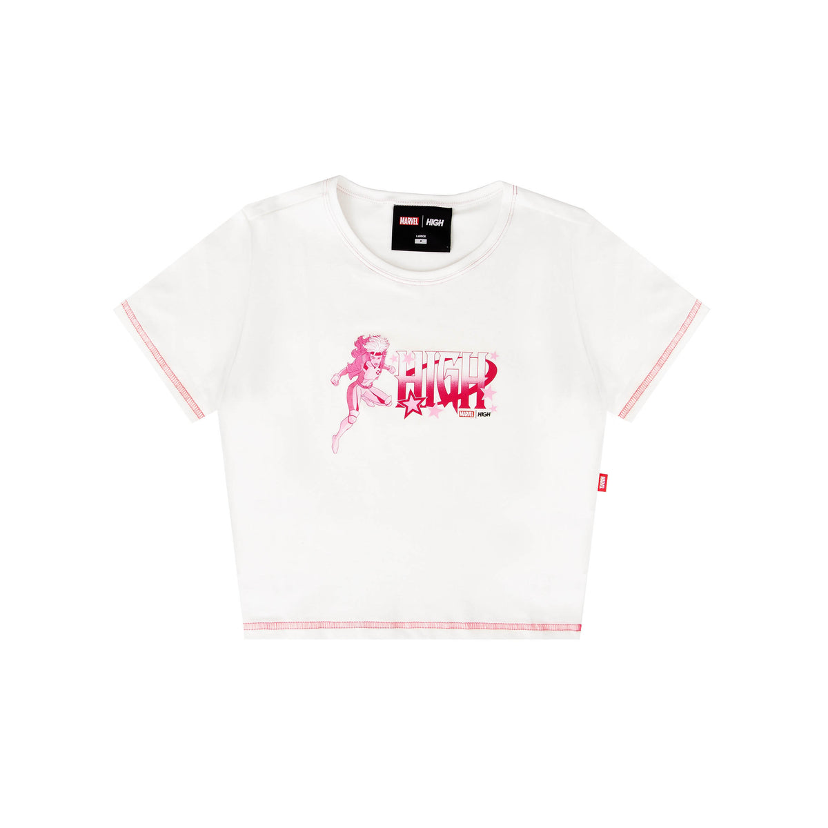 Baby Tee High Company x Marvel Rogue White