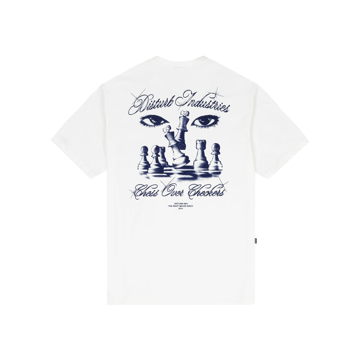 Camiseta Disturb Chess Over Checkers Off White