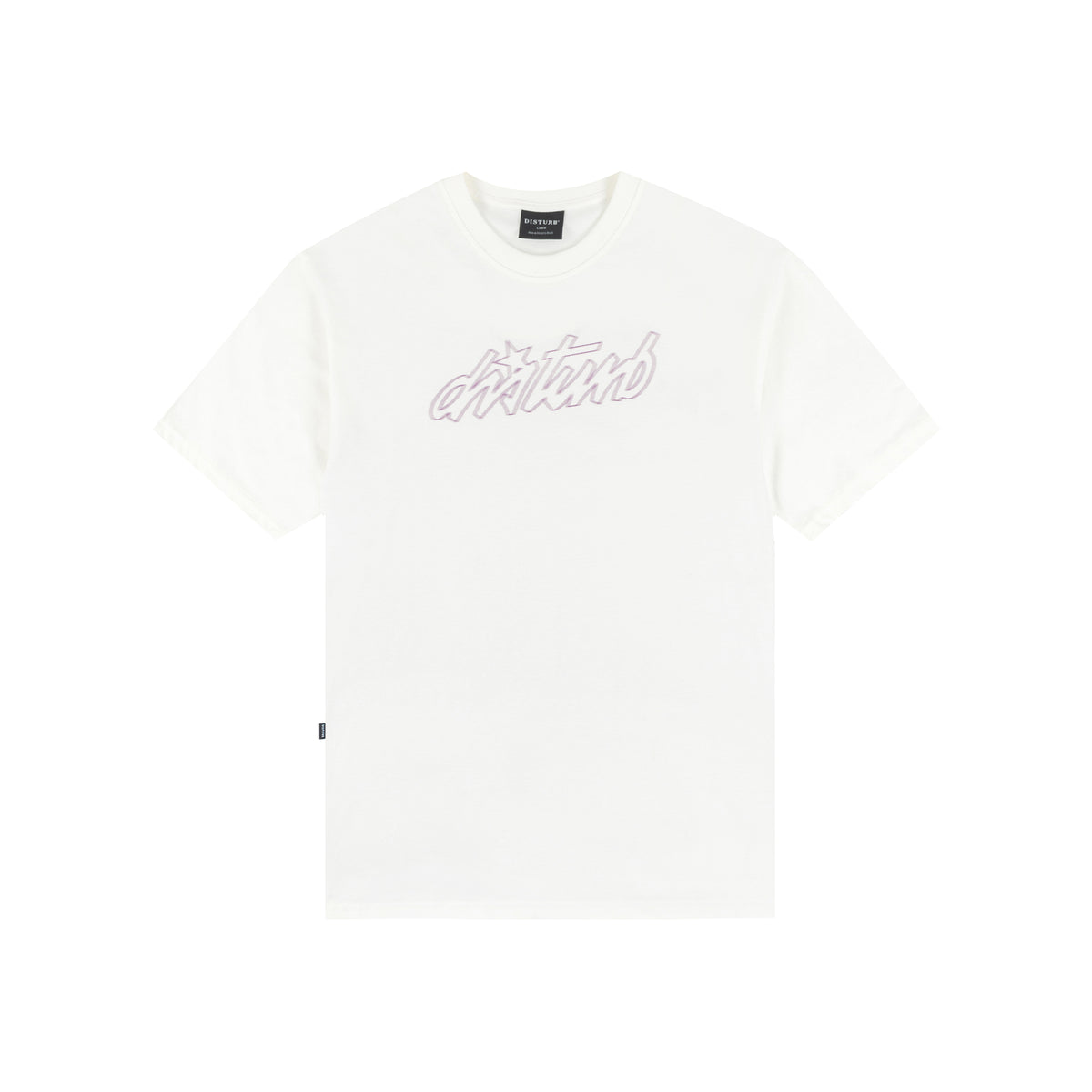 Camiseta Disturb Cursive In Off White