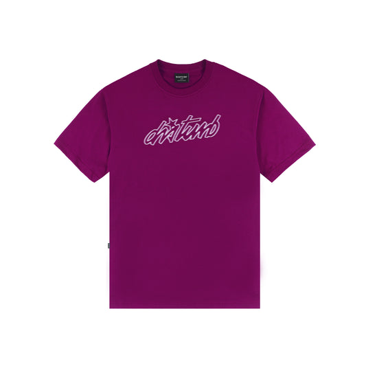 Camiseta Disturb Cursive In Purple