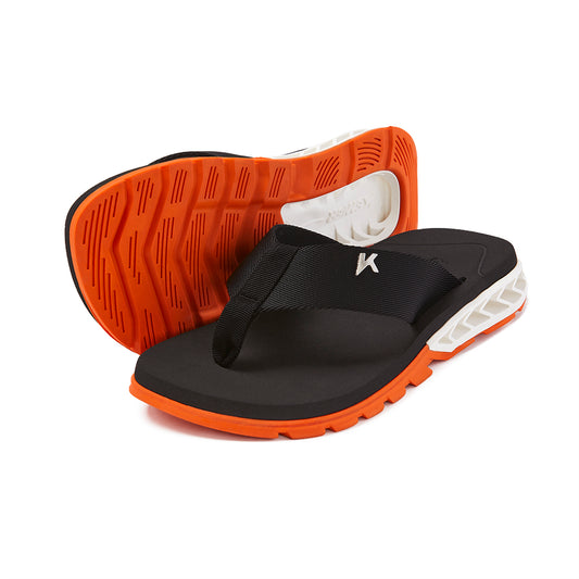 Sandália Kenner Rakka Nylon Laranja/Branco/Preto