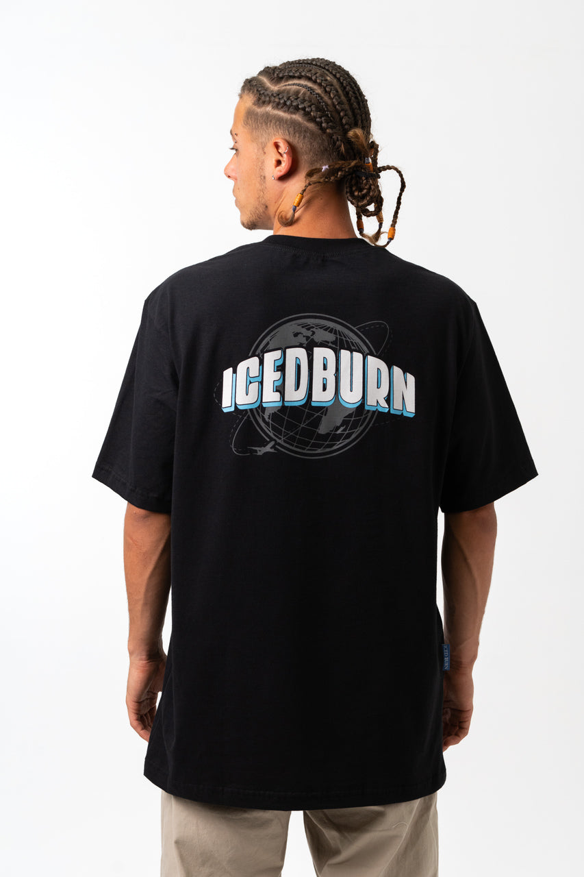 Camiseta Iced Burn Around The World Preta
