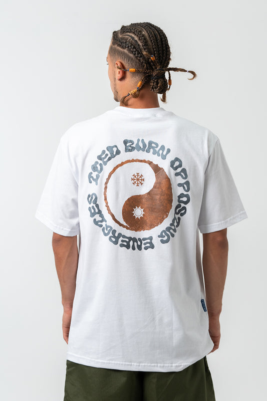 Camiseta Iced Burn Opposing Energies Branca