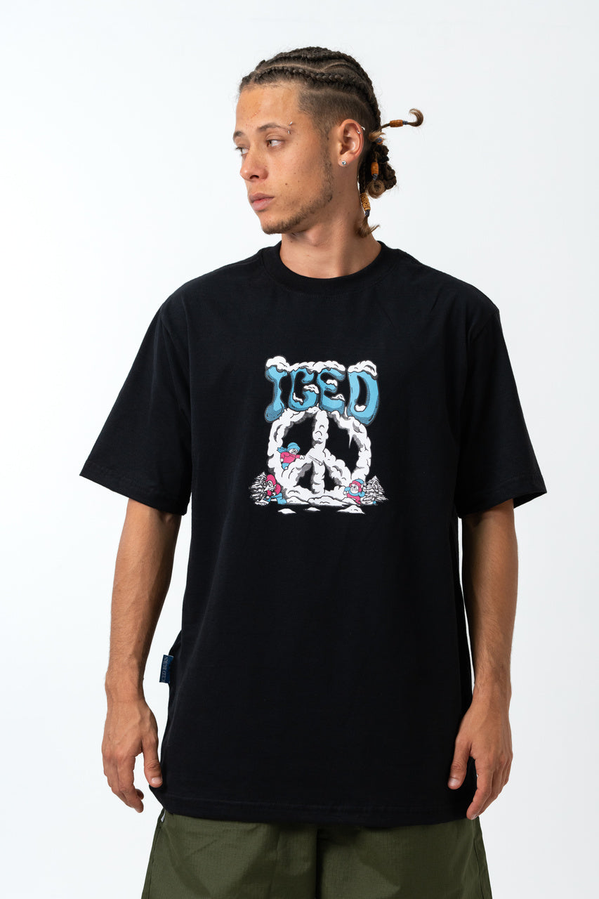 Camiseta Iced Burn Frozen Peace Preta