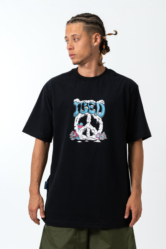Camiseta Iced Burn Frozen Peace Preta