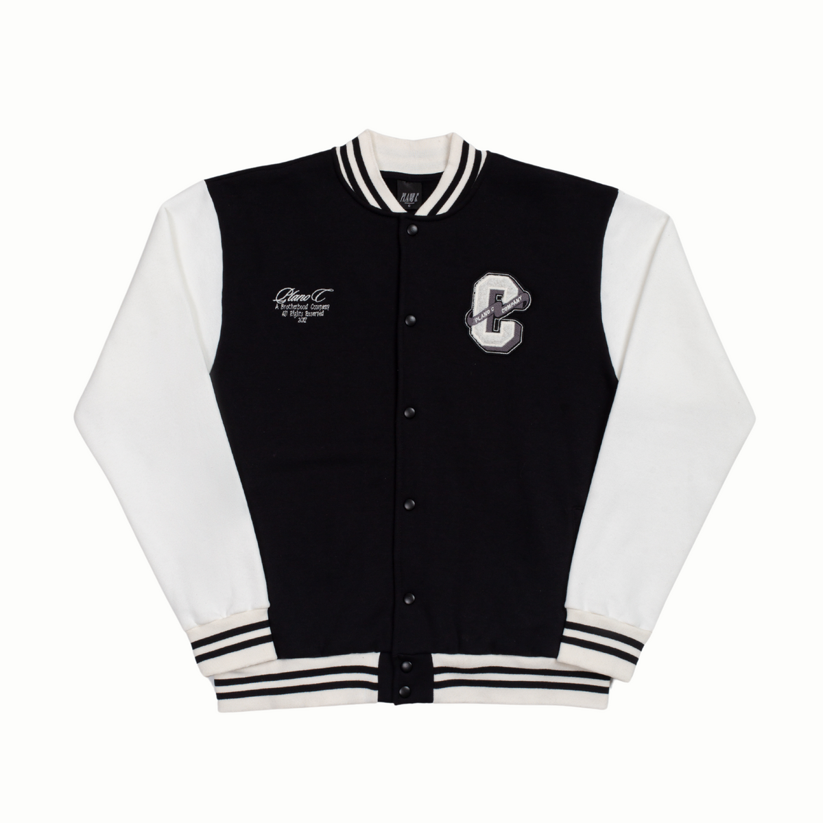 Jaqueta Plano C Bomber College Preto