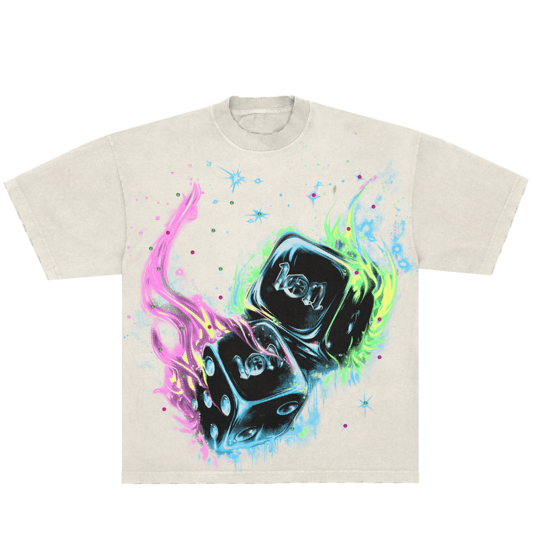 Camiseta Exclusiviist H1GH Rollers Off White