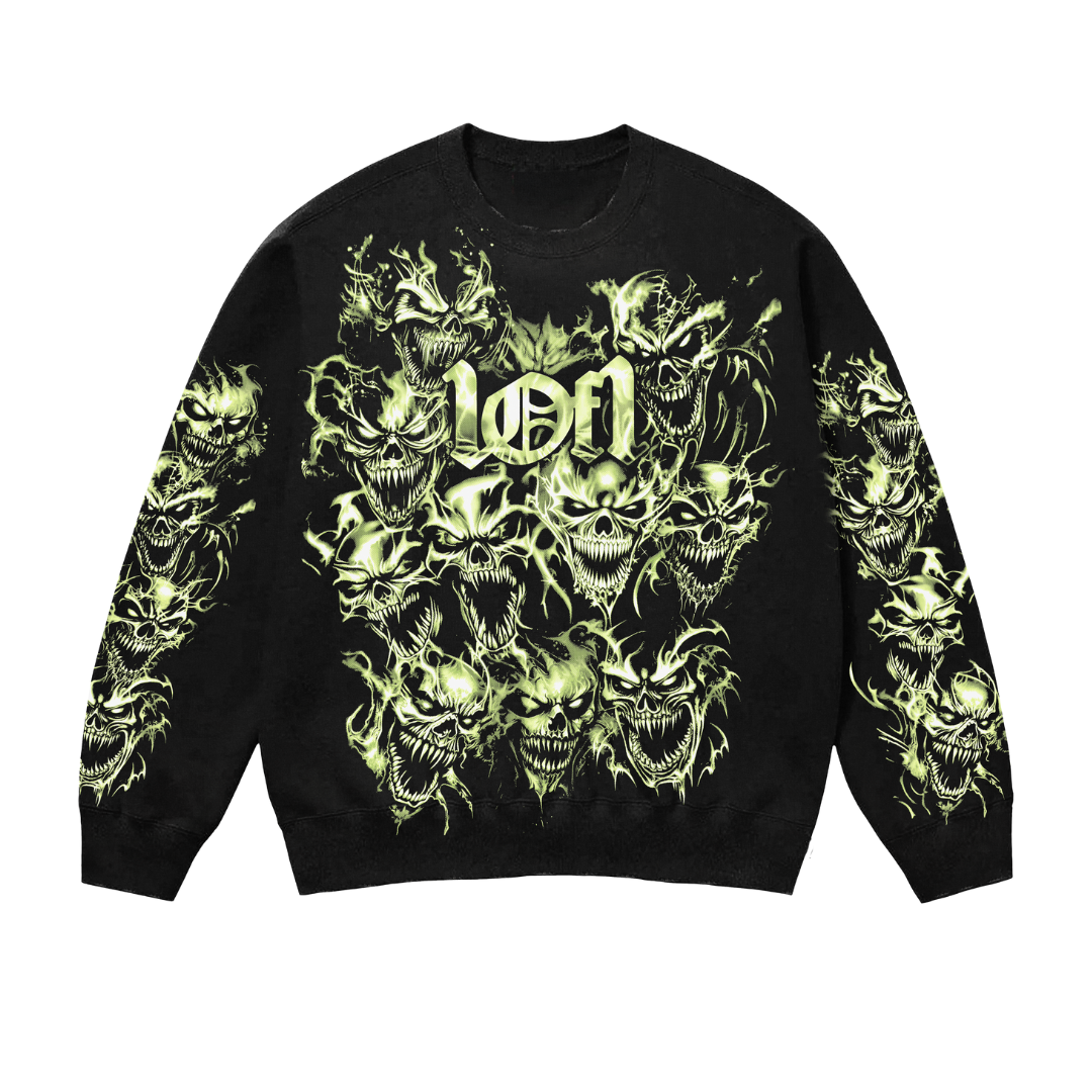 Moletom Crewneck Exclusiviist Back From The Realm Black/Green