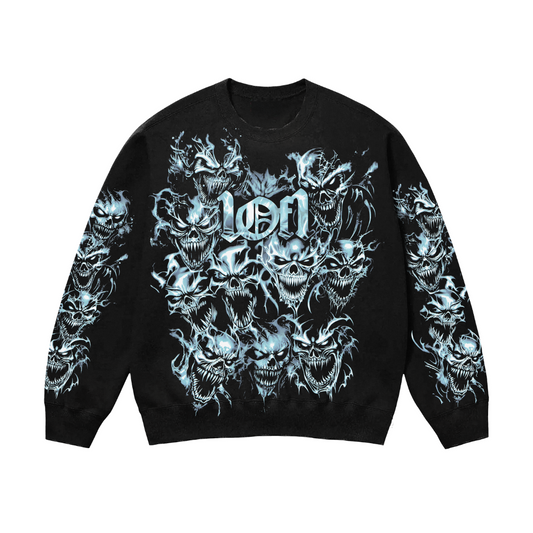Moletom Crewneck Exclusiviist Back From The Realm Black/Blue