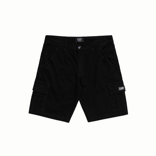 Bermuda Sarja Plano C Cargo Preto