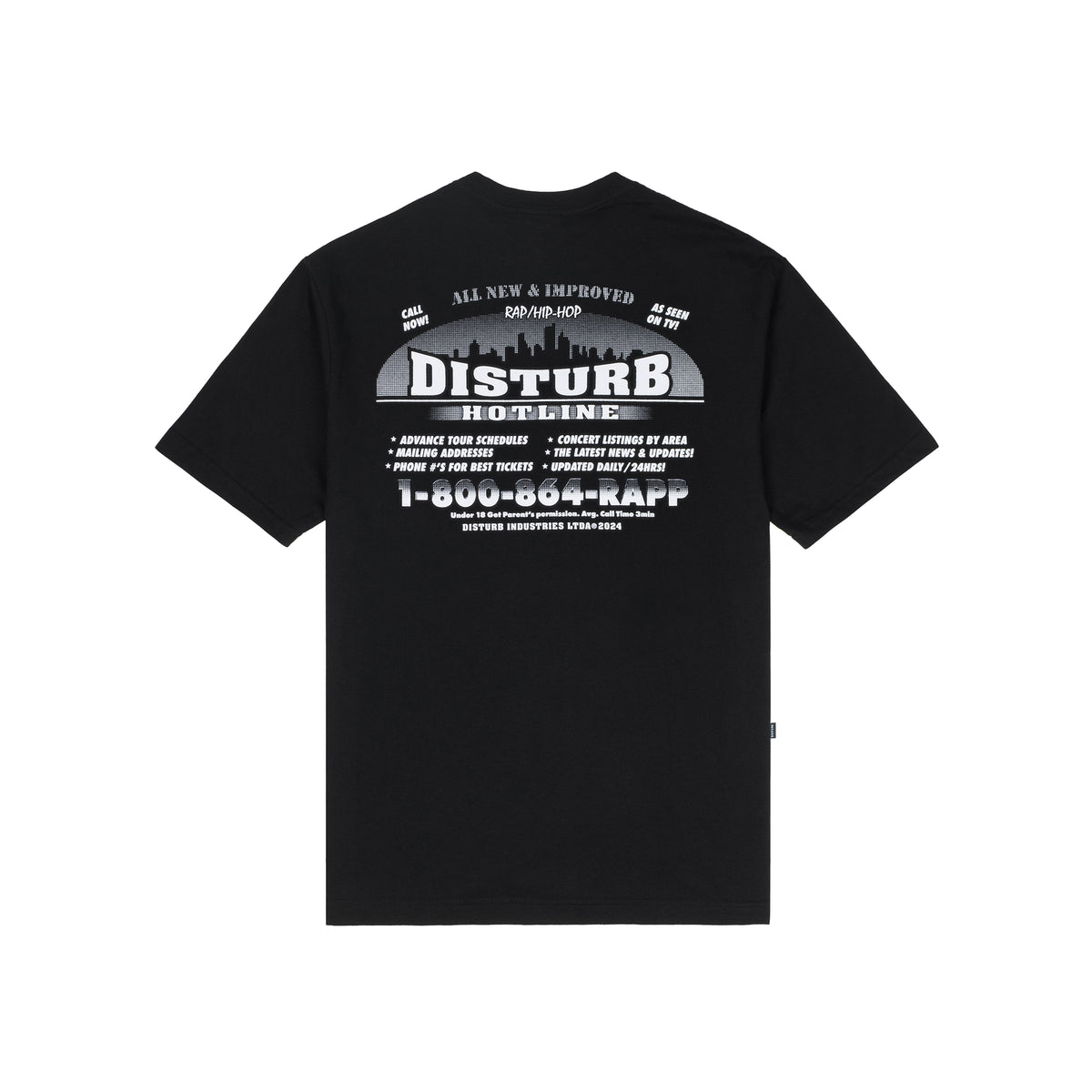 Camiseta Disturb Hotline Black