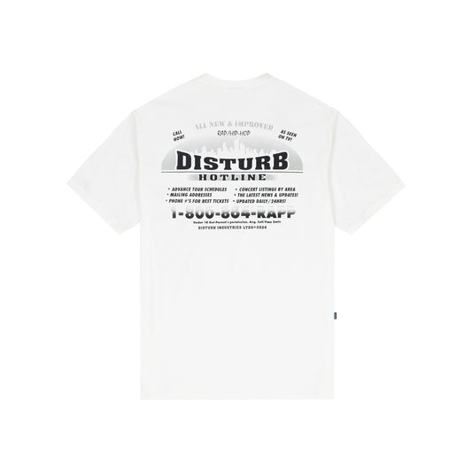 Camiseta Disturb Hotline Off White