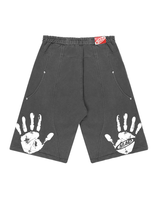 Bermuda Moletinho Mad Double Hand Preto