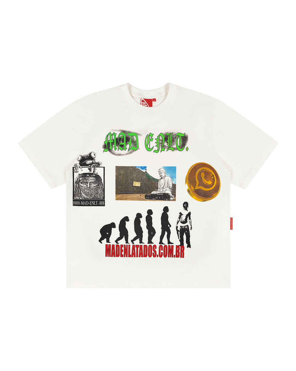 Camiseta Mad Whatsapp Gold Off White