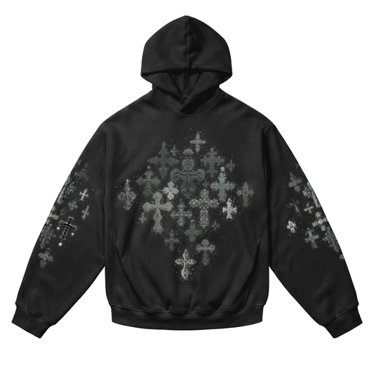 MOLETOM ELO WAFFLE TERCO  PRETO