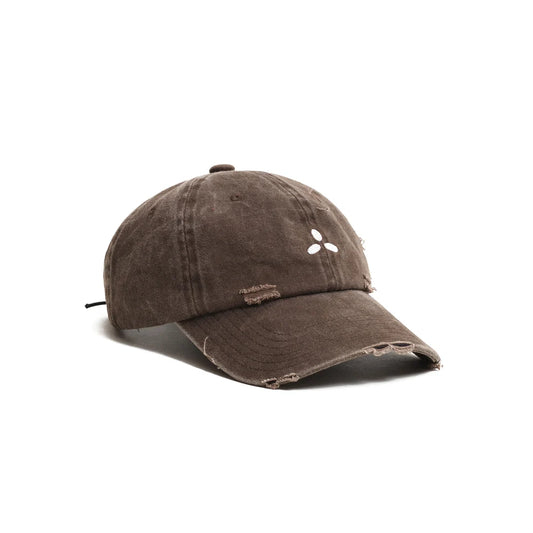 DAD HAT DESTROYED "3DOT" MARROM