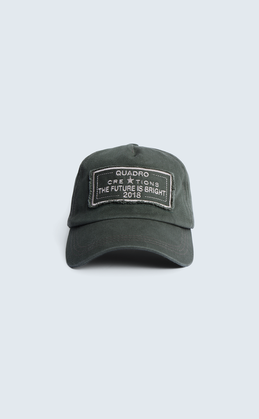 BONE QC FUTURE IS BRIGHT DAD HAT MILITARY GREEN